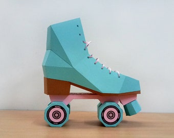 DIY Papercraft Roller Skate Shoes,canvas Shoe,skate Shoes,3d Shoe