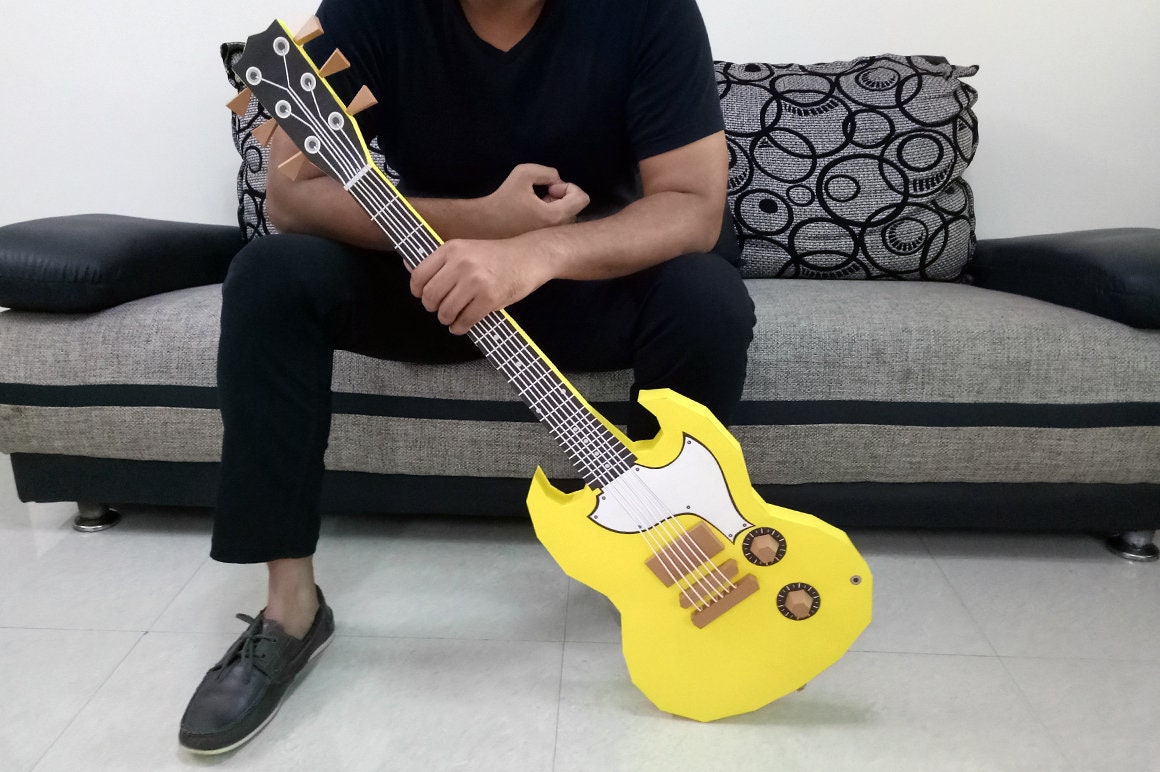 ギター SWITCHAUDIO PAPERCRAFT Guitar Papercraft | threestepsoverjapan