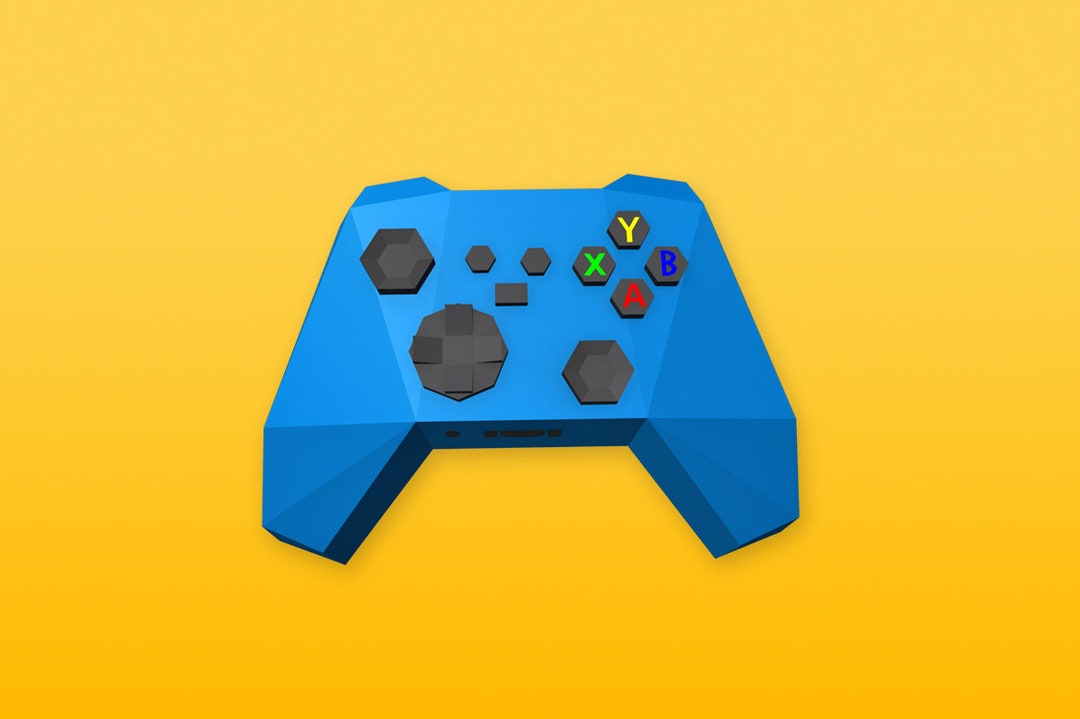 Papercraft Gamepad 3d , Game Joystick, Virtual Reality Props, Console