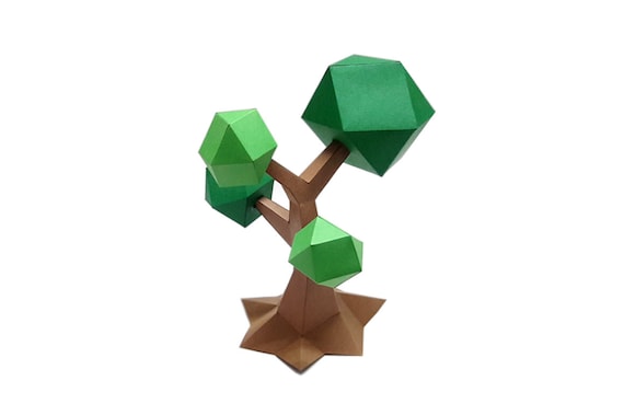 Free Papercraft BONSAI Minecraft Style Digital (Instant Download) 