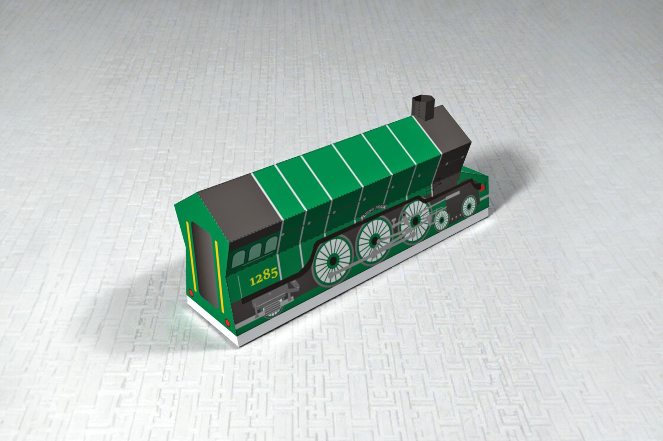Papercraft Train Favor Box, Steam Engine Locomotive (digital Files ...