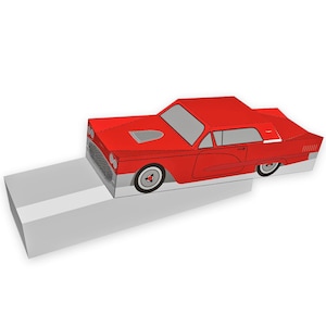 DIY printable Car favor,Goodies box,Papercraft car,gift box,Candy box,Tabletop car,Party favor,Babyshower favor,Car favour,Vintage car model