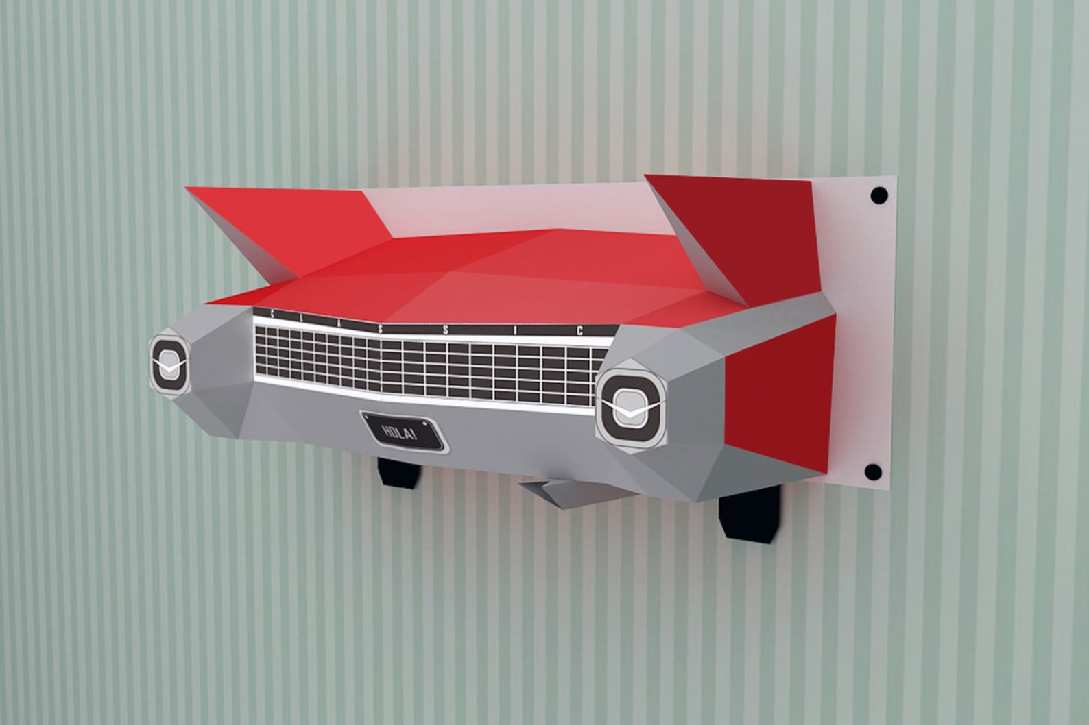 DIY Papercraft Car Back,printable Car,paper Car,wall Decor,party Props ...