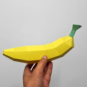 Paquete de 10 frutas, paquete de frutas Papercraft de bricolaje, cesta de frutas Papercraft, frutas de baja capa, frutas de 3d, artesanías de 3d, granada de papercraft, sandía imagen 4