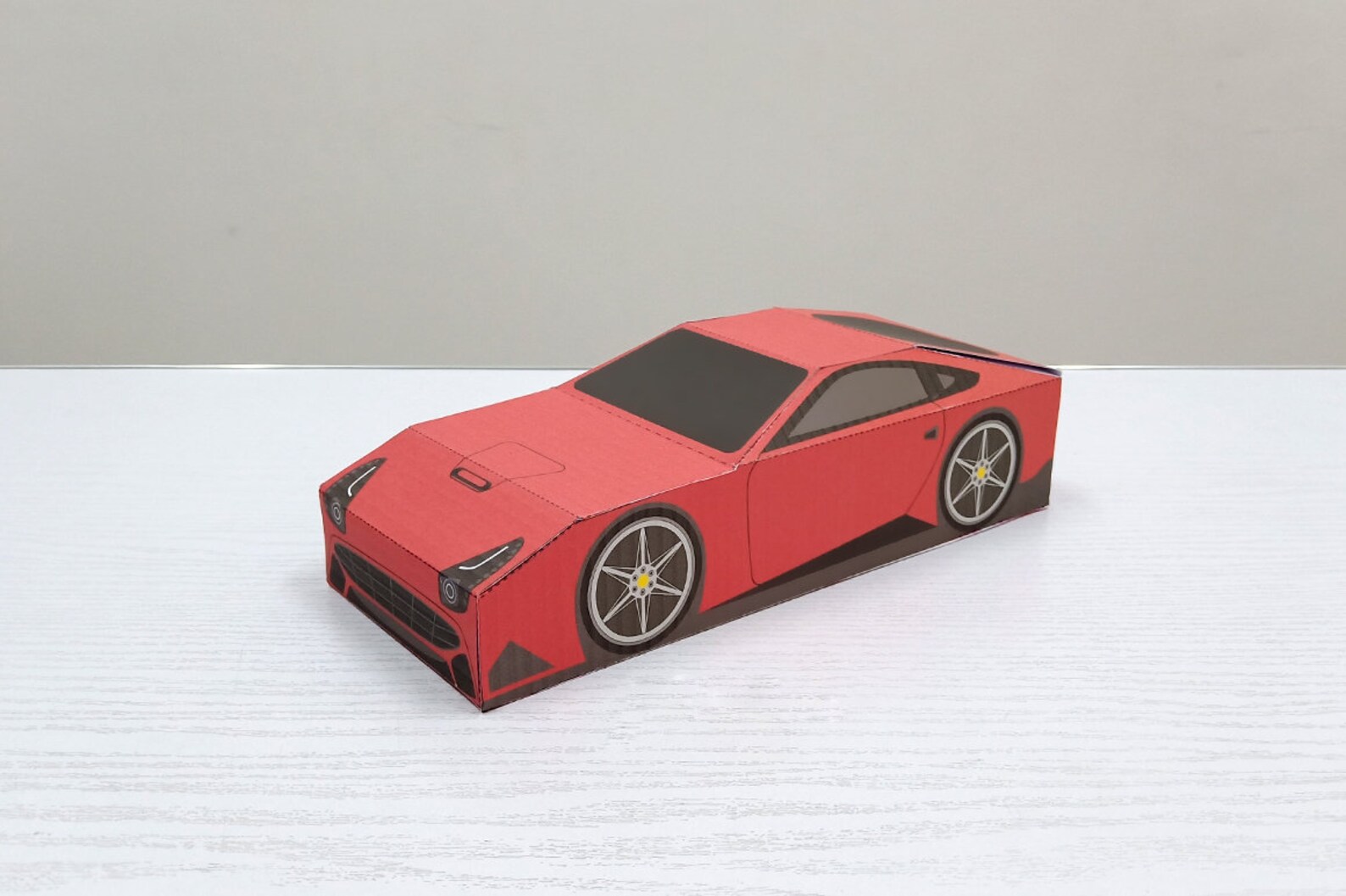 DIY Papercraft Car Favor, plantilla de Ferrari (PDF) - Etsy México