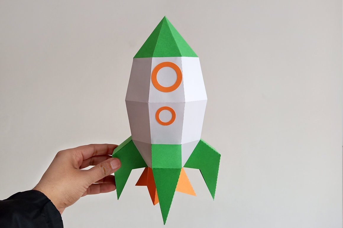 Paper Rocket Craft With Free Templates 