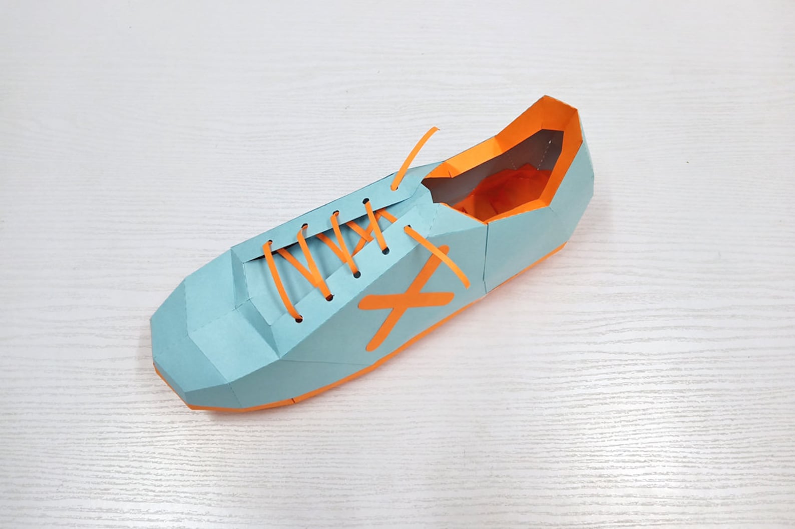 DIY Papercraft Soccer Shoescleats Shoefootball Shoes3d Etsy