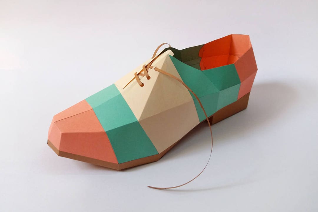 【paperplanes】★MOODA★FORMAL SHOES TOY STRING DIY Papercrafts,paper Shoe,canvas Shoe,printable Shoe,3d