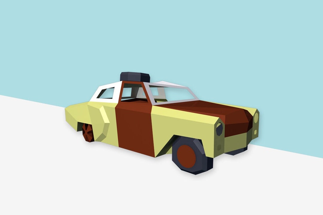 Papercraft Car Decorprintable Carpaper Carparty Props3d - Etsy