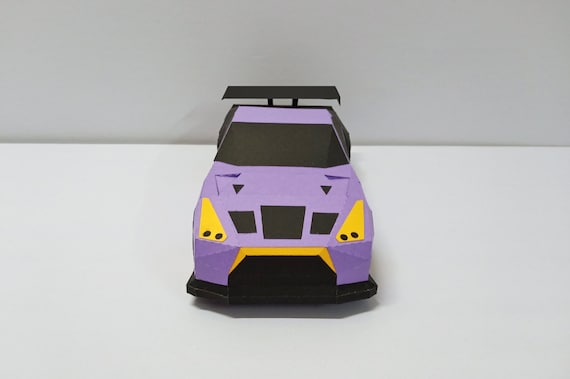 DIY Papercraft Sports Carpaper Car3d Papercraftlow Poly - Etsy Ireland