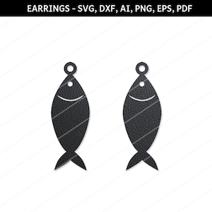 Fish earrings svg,Jewelry svg,Cricut files,silhouette files,SVG cut files,Triangle earrings,Drop earrings,laser cut file,Statement earring