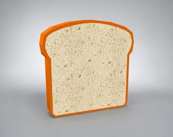 Tranche de pain artisanal, modèle de pain de mie (Pdf, eps, dxf, png, jpg)