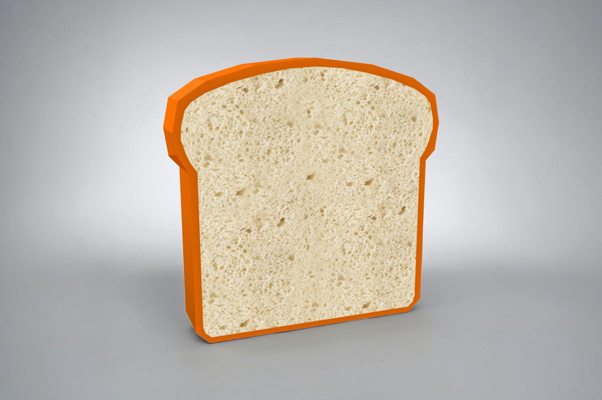 Papercraft Bread Slice, Sandwich Bread Pattern (pdf, Eps, Dxf, Png, Jpg ...