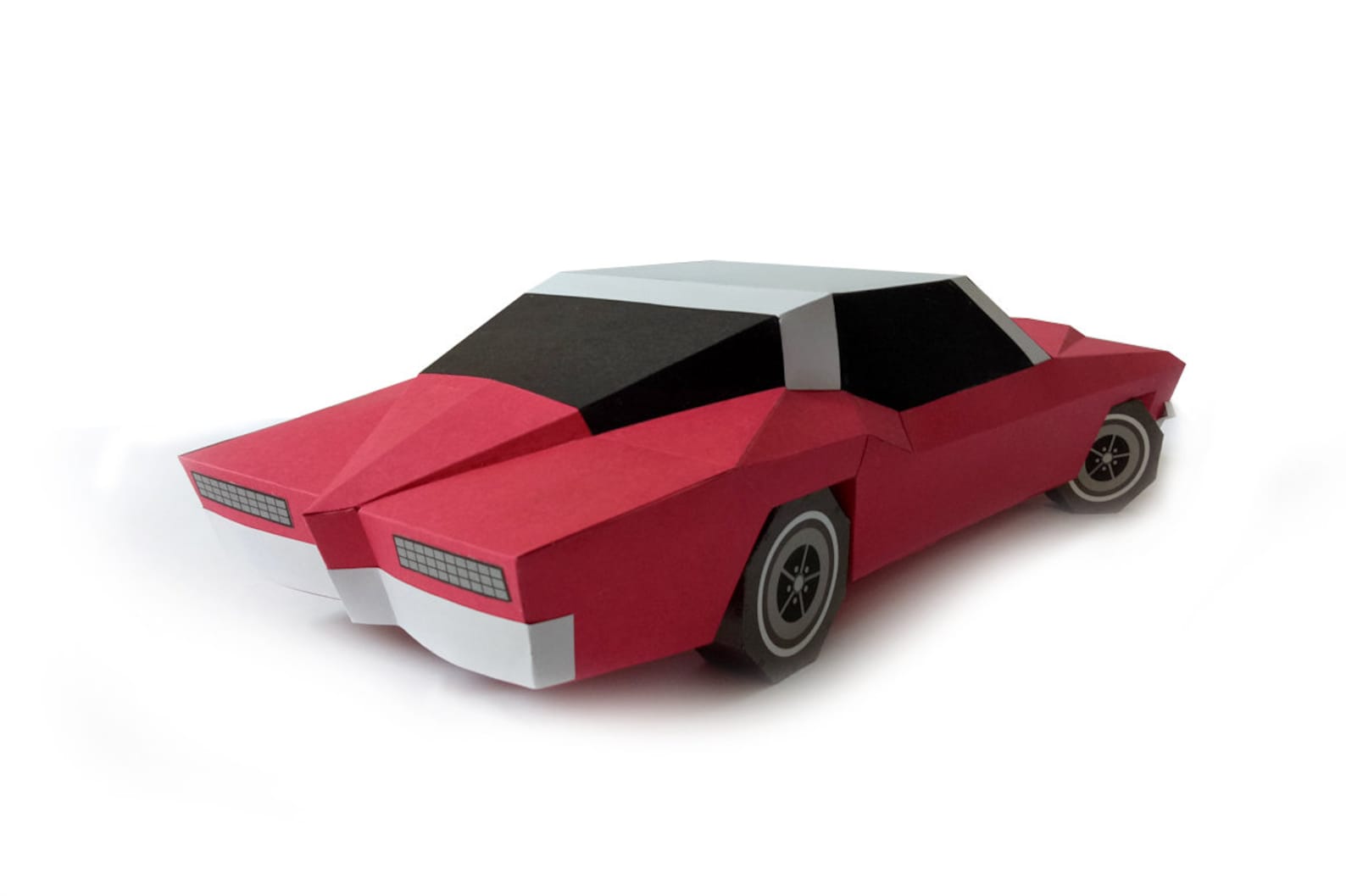 DIY Papercraft CarPaper car3d papercraftLow poly carPaper | Etsy