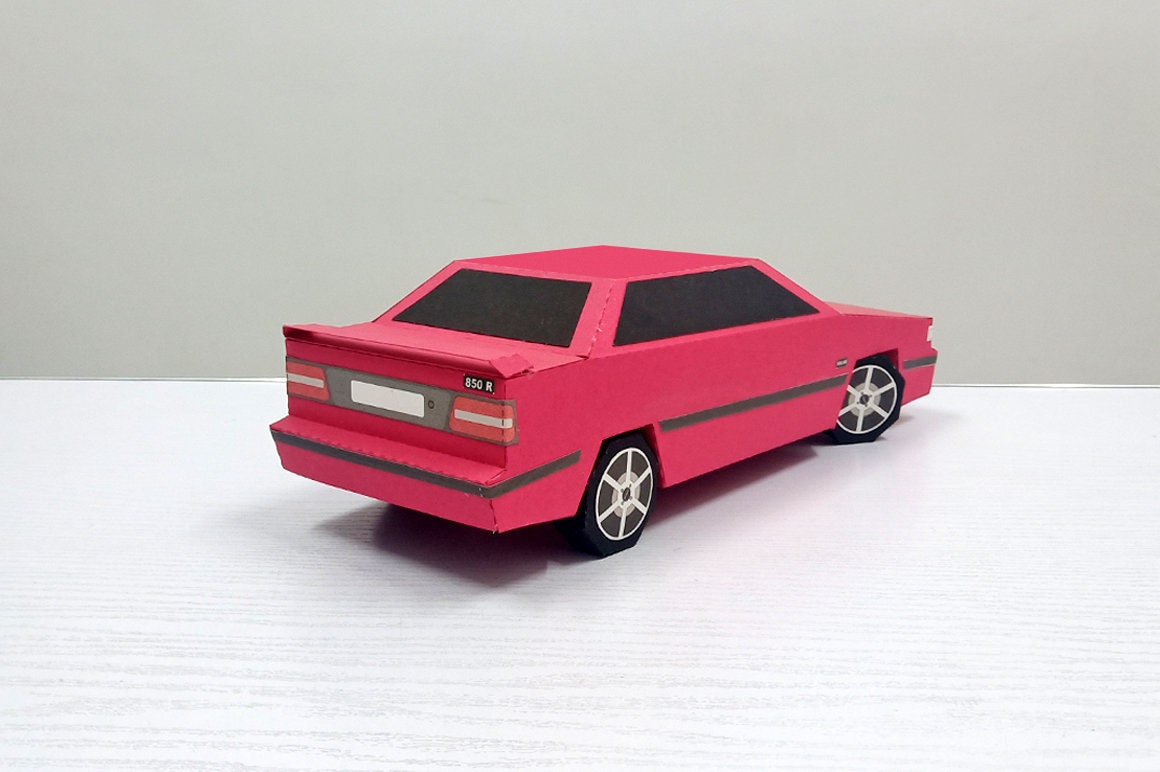 DIY Papercraft Car,lowpoly Paper Car,printable Car,desk Decor,origami Car,print  and Fold,cut and Fold,creative Decorations,3d Car Model 