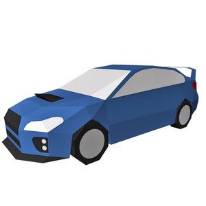 DIY Papercraft Sedan Car,paper Sports Car,3d Papercraft,low Poly ...