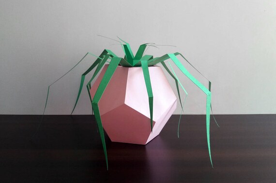 DIY Papercraft,Paper planter,Pentagon vase planter,Paper vase,Paper plants,Home decor,Desk decor,Origami plants,3d Vase,Geometrical vase