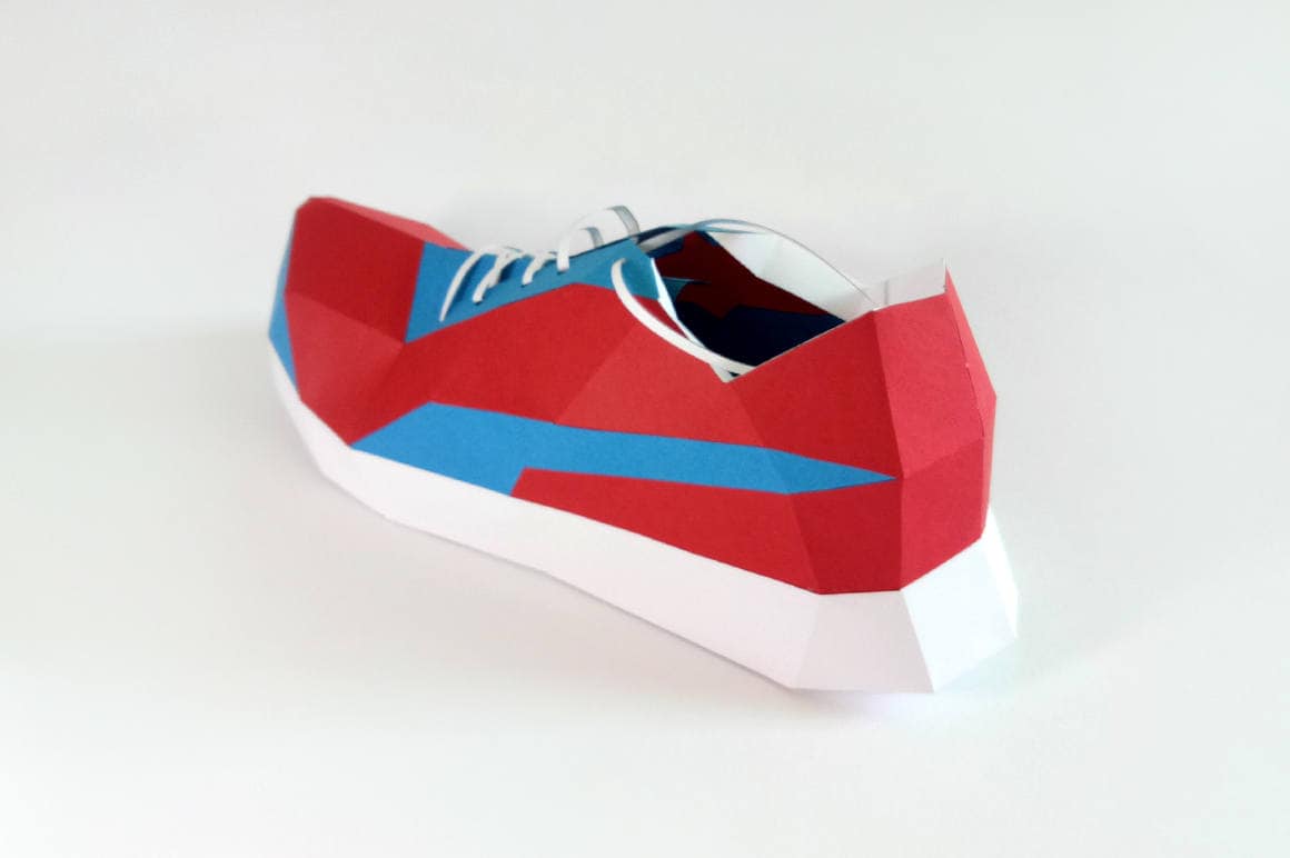 3D Papercraft Sports Shoe Model, DIY Printable (digital Download) - Etsy