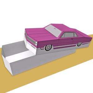 DIY Papercraft Car Candy Box Template (PDF) - Etsy