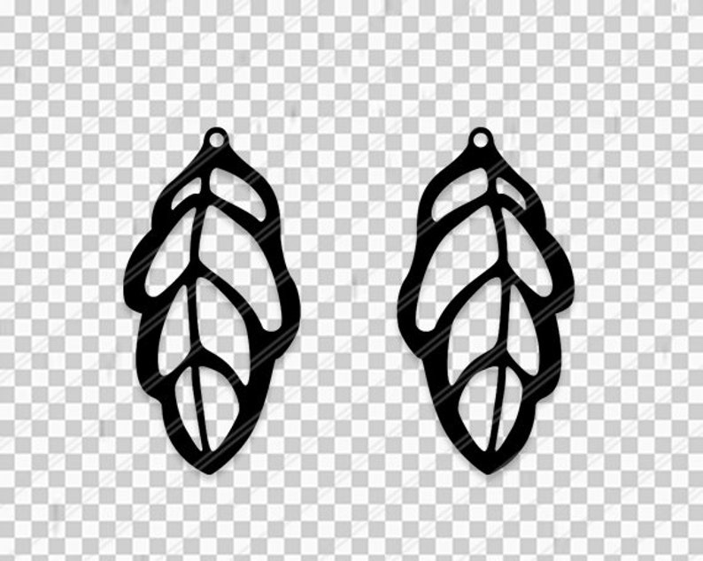 Leaf Earrings Earrings Svg Jewelry Svg Leather - Etsy