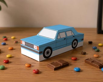 DIY Papercraft Boîte de cadeaux pour voiture (PDF)