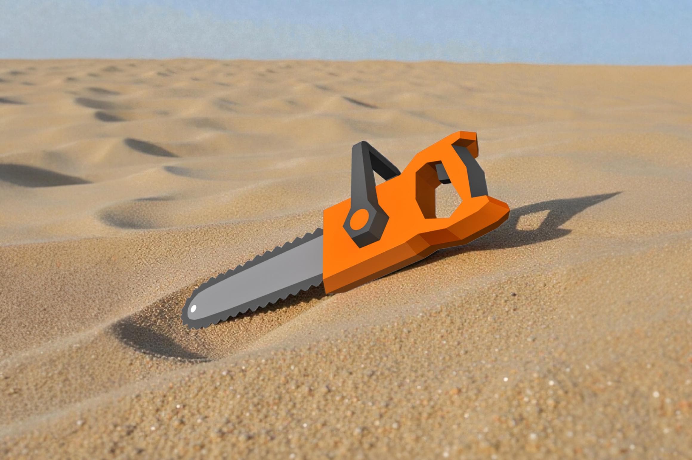 DIY Papercraft Electric Chainsaw, Printable Templates (PDF Pattern) - Etsy