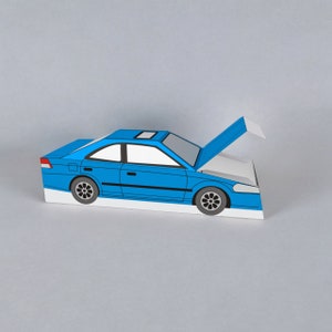 DIY afdrukbare auto gunst, auto goodiebox, Honda civic gunst, geschenkdoos, bonbondoos, tafelblad auto, feestgunst, Honda automodel, Honda gunst