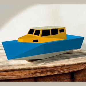 Bedankdoosje vissersboot, 3D-papercraftauto, bootcadeaus, babyshowerbedankje, afdrukbare bootgunst, bootafdruk, bootpatroon, bootcadeaus png