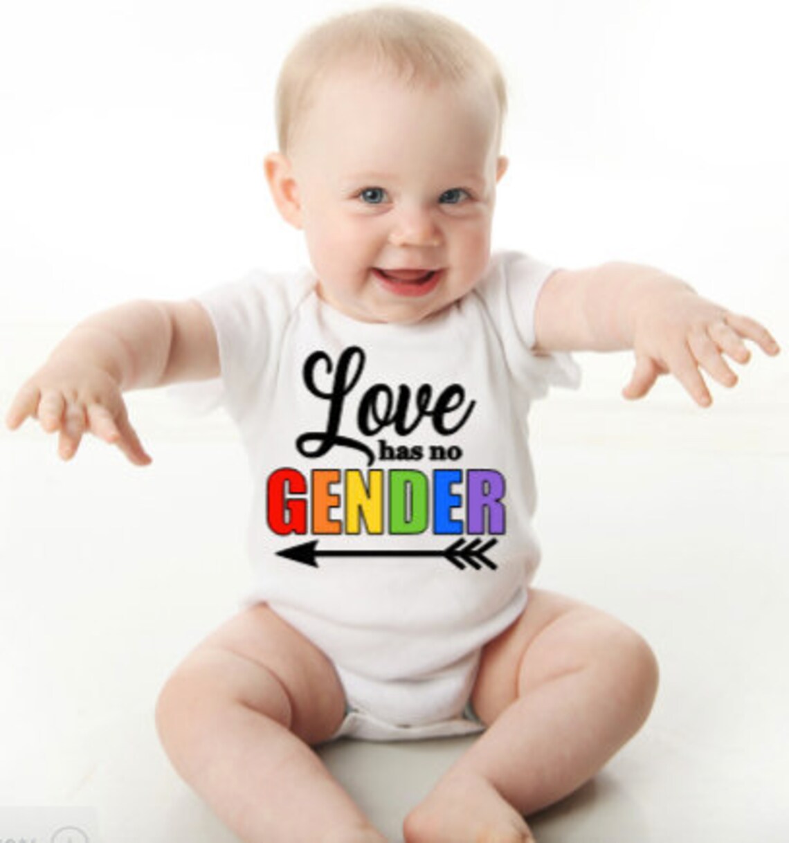 Love has no gender bib Love for all Gay Pride LGBT Baby Etsy