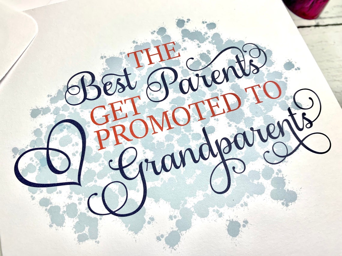 New Grandparents Card Baby Announcement Pregnancy Etsy UK