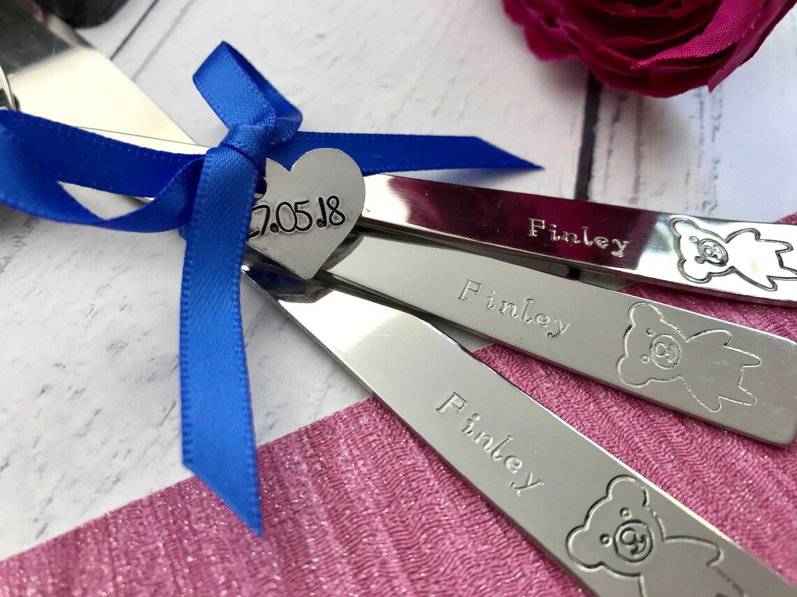Child's Named Cutlery Personalised Christening Gift New Etsy