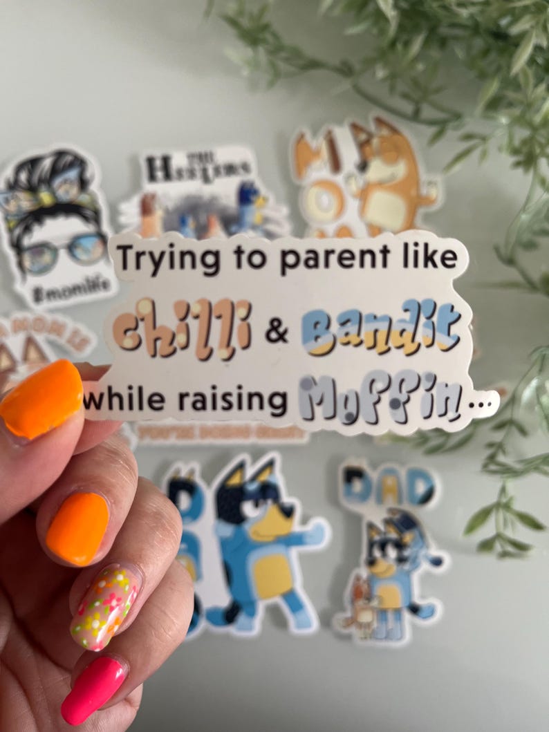 Bluey Inspired Stickers Pack 1 - Etsy