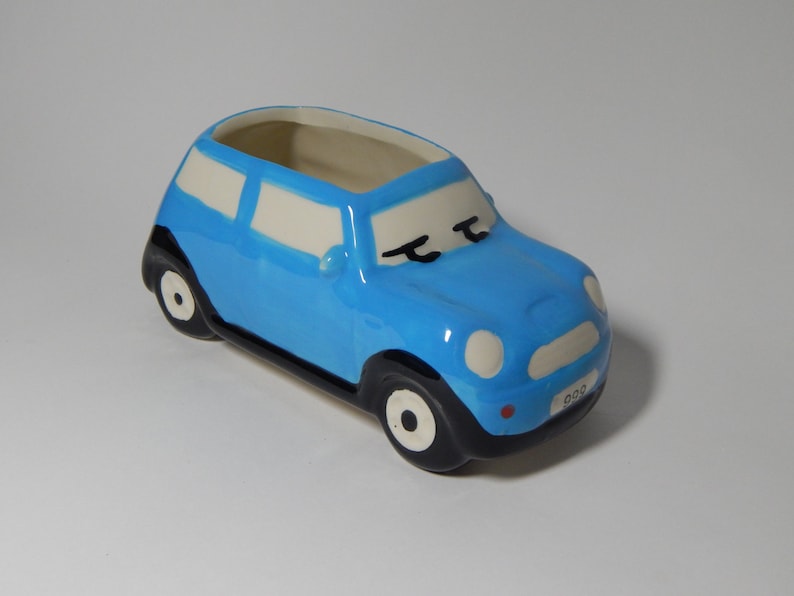 Ceramic Mini Cooper Plant Potters image 2