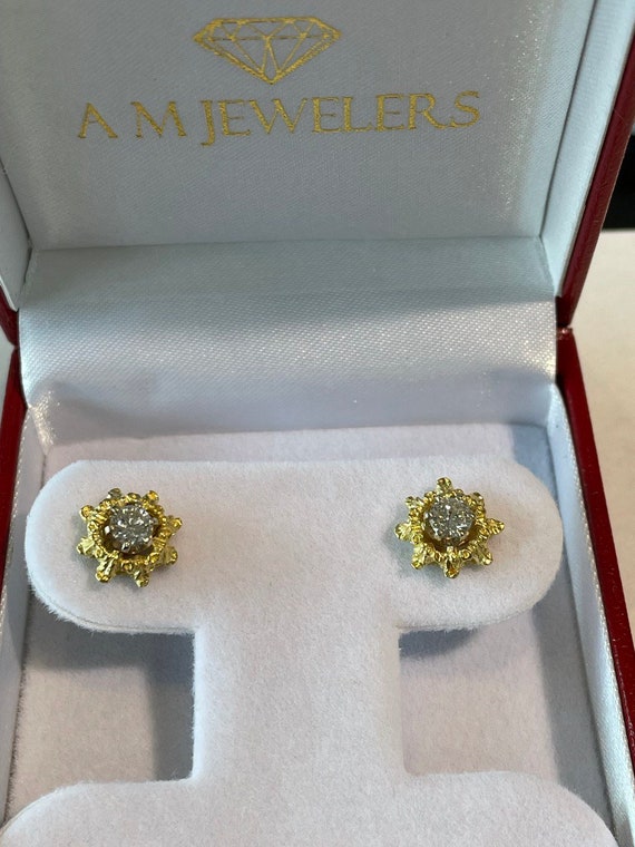 18kt yellow gold  earrings