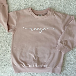 Felpa girocollo personalizzata per bambini piccoli / Regalo personalizzato per bambini piccoli