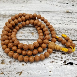 108ct 8mm Rhaktu Bodhi Seed Mala from Nepal