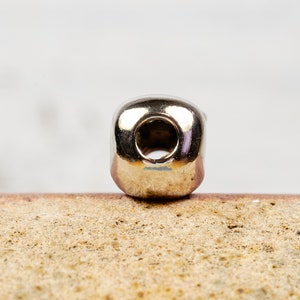 Smooth Sterling Silver Skull Bead image 4