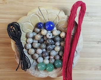 DIY Mala Kit - Fossil Coral