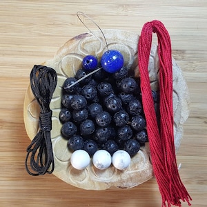 DIY Mala Kit Lava Rock image 1