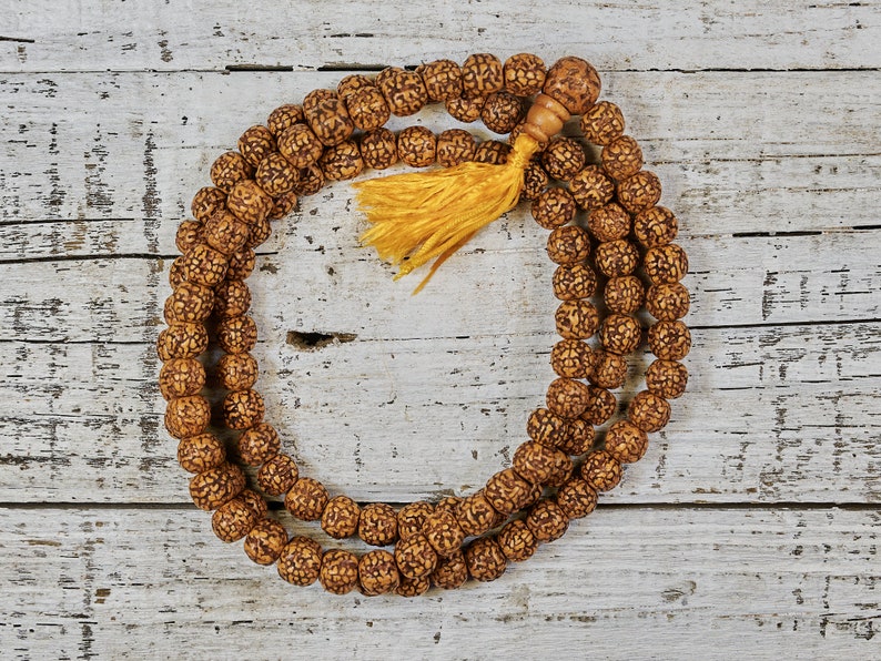 108ct 8mm Natural Rudraksha Mala from Nepal image 1