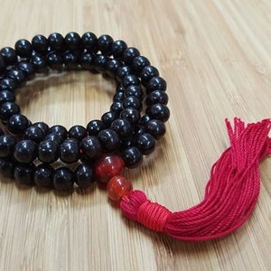 DIY Mala Kit Snowflake Obsidian 画像 4