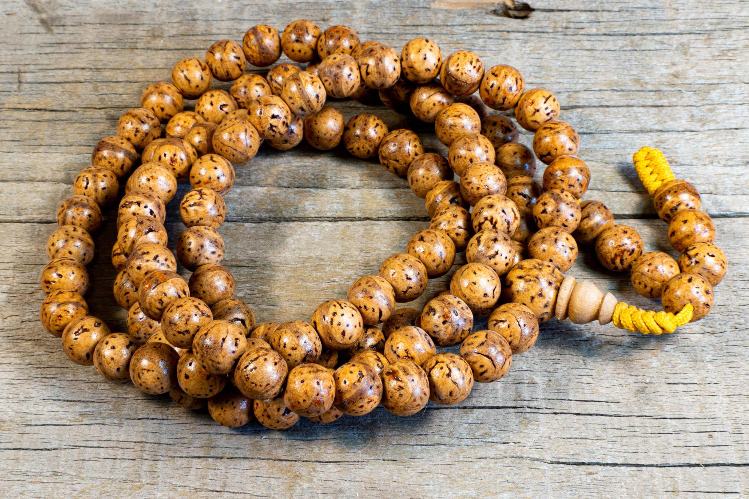 108ct 10mm Bajra India Bodhi Seed Mala from Nepal