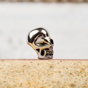 Smooth Sterling Silver Skull Bead image 3