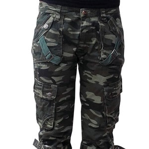 Women's camouflage denim pants