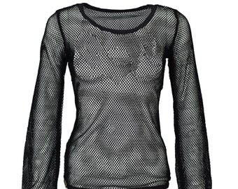 Longsleeve Gothic Men Net Shirt