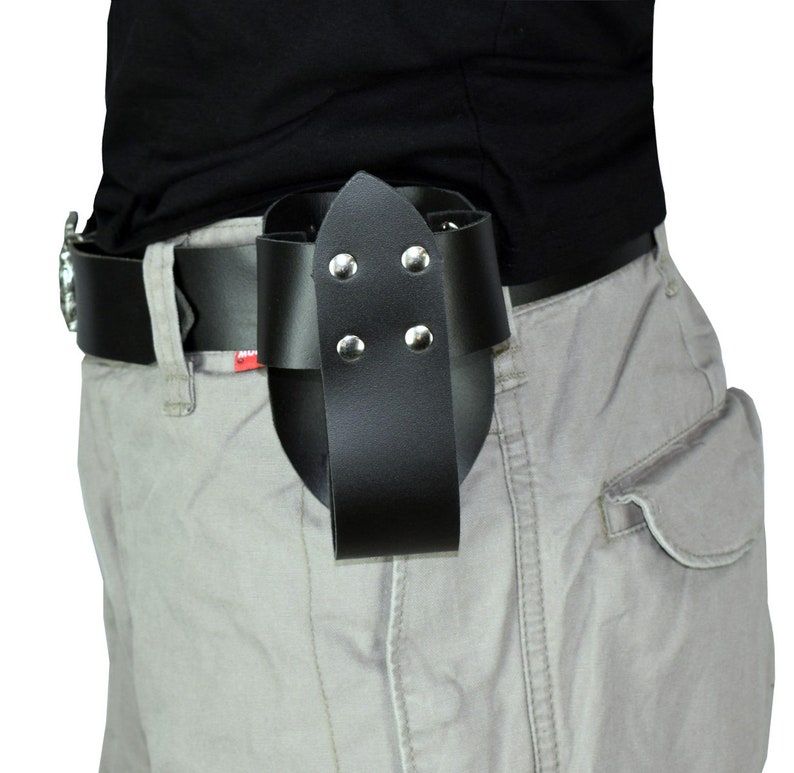 Leather belt bottle holder Bild 4