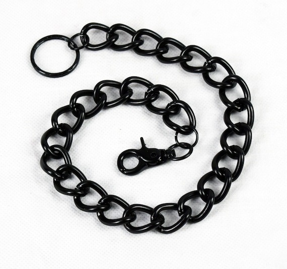 Black Biker Wallet Chain