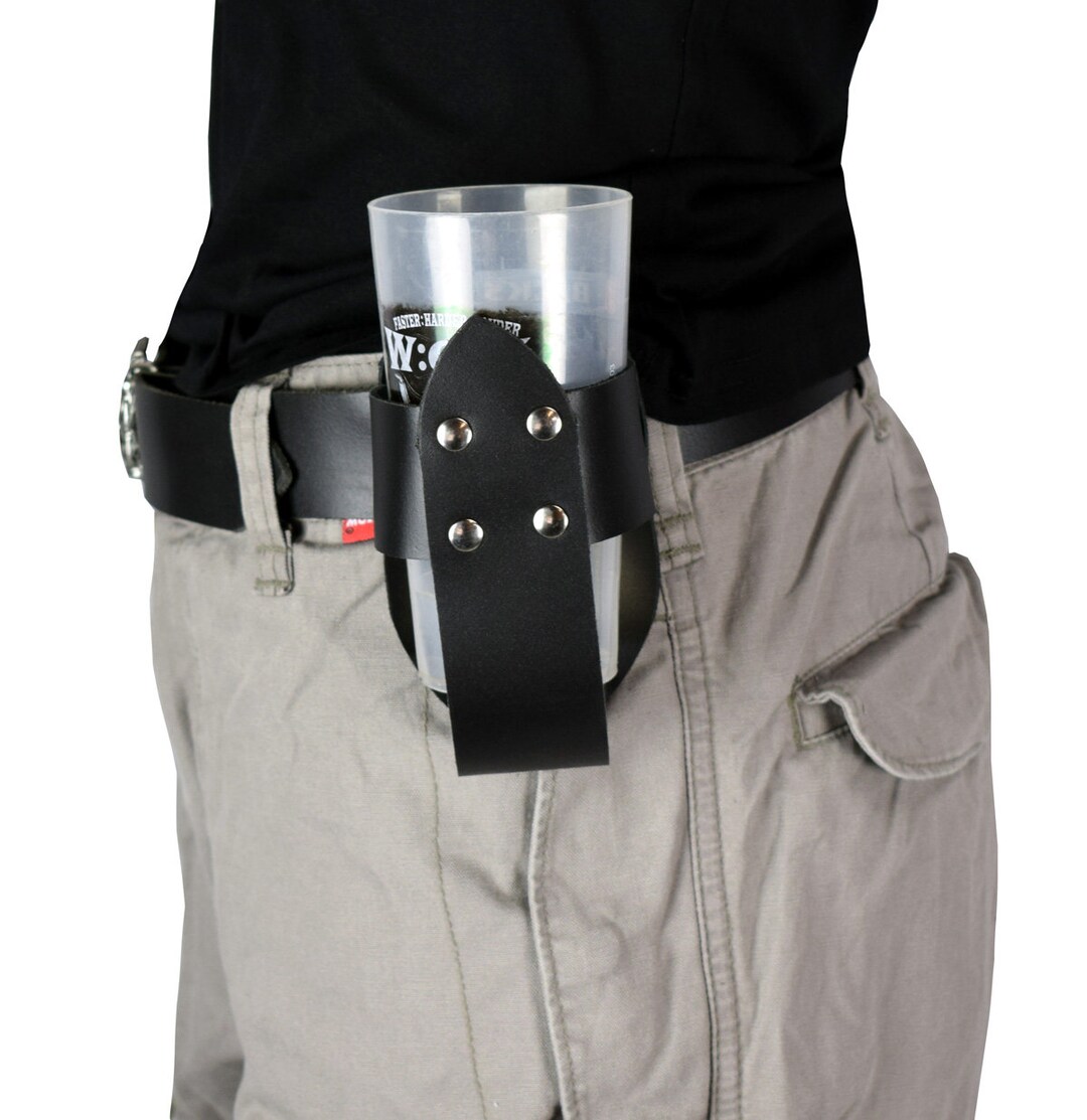 Leather Belt Bottle Holder Etsy