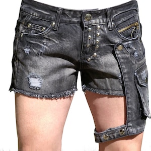 sexy lady shorts with holster leg bag