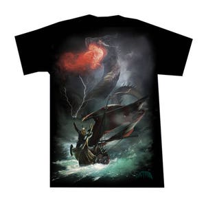 t shirt viking dragon